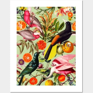 Floral and Birds XXXVII Posters and Art